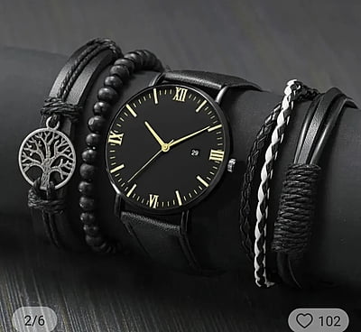 NATURAL COMPLETE SETS OF BRACELET WITH WATCH
