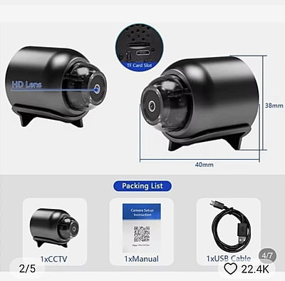 Security Finger Small CCTV Cam