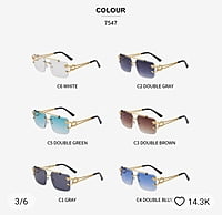 Double Shade Fashion Glasses (Unisex) Double Shade Fashion Glasses (Unisex)