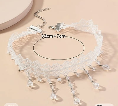 Stylish Neck pattern Rhinestones Chain