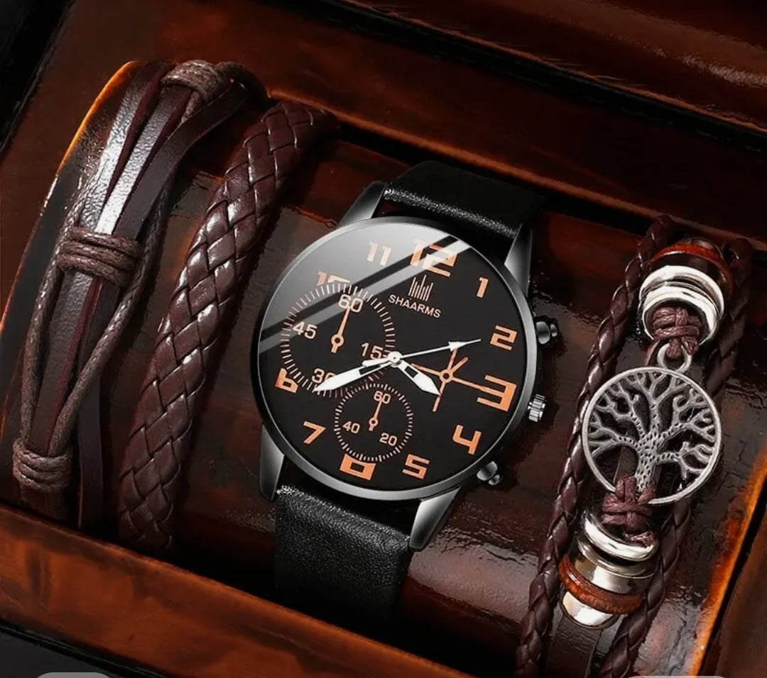 Africa Pattern Bracelet with Watch All-in1 Africa Pattern Bracelet with Watch All-in1