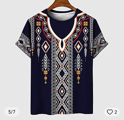 New Neck Pattern Traditional Shirt