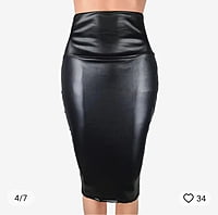 Hight Waist Leather Skirt Hight Waist Leather Skirt