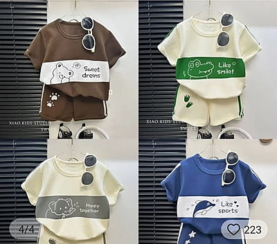 Designers Kids Shirt with Shorts