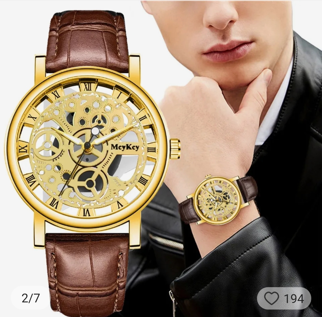 VINTAGE SEE-THROUGH SIMPLE WATCH VINTAGE SEE-THROUGH SIMPLE WATCH