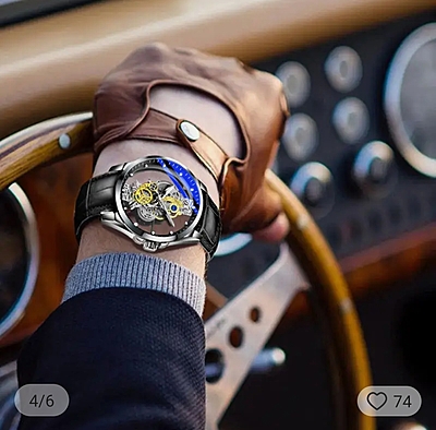 Simple designers SEE Through LADIES/MEN WATCH