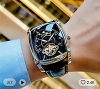 HOT!!! Spin Mechanism Celebrity Sky Blue Hand Clock