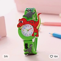 3D Dinosaurs Silicone Quartz Watch For Kids 3D Dinosaurs Silicone Quartz Watch For Kids