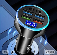 250W Car Fast Charger with 6 USB Charging Ports 250W Car Fast Charger with 6 USB Charging Ports