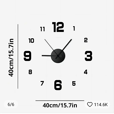 Mini Wall Design Working Wall Clock