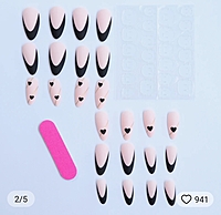 24 pcs of Fake Finger Nails Press On Designs. 24 pcs of Fake Finger Nails Press On Designs.