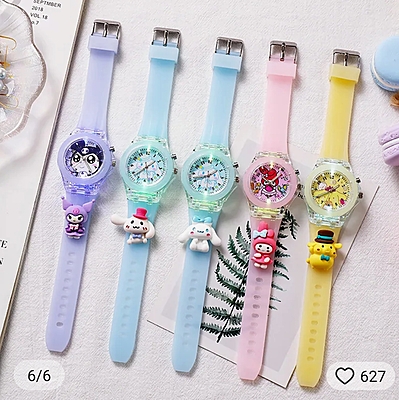 LED LIGHT CHILDREN WORKING WATCH