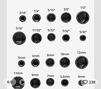 9 PCS SPINNER HEAD HEX SOCKET BOLTS DRIVERS 9 PCS SPINNER HEAD HEX SOCKET BOLTS DRIVERS
