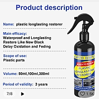 100ml Car Plastic Restoring Cleaning Agent 100ml Car Plastic Restoring Cleaning Agent