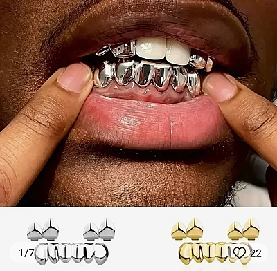 Fancy Celebrity Platinum Teeth
