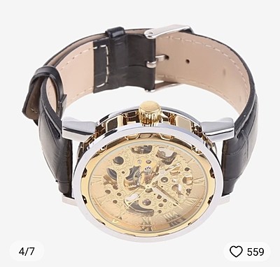 Mechanical Skeleton Transparent Watche