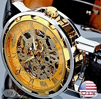 Mechanical Skeleton Transparent Watche